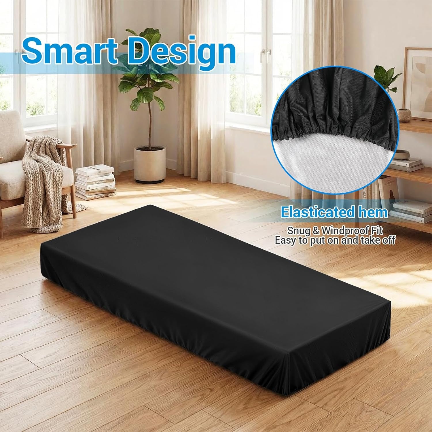 Laufband Abdeckung, Wasserdicht Für Walking Pad 420D, 142X71X16Cm | Laufbandabdeckung Aus Oxford-Gewebe Mit Elastischem Saum, Staubdicht Und Uv-Beständig, Ideal Für Klappbare Laufbänder.