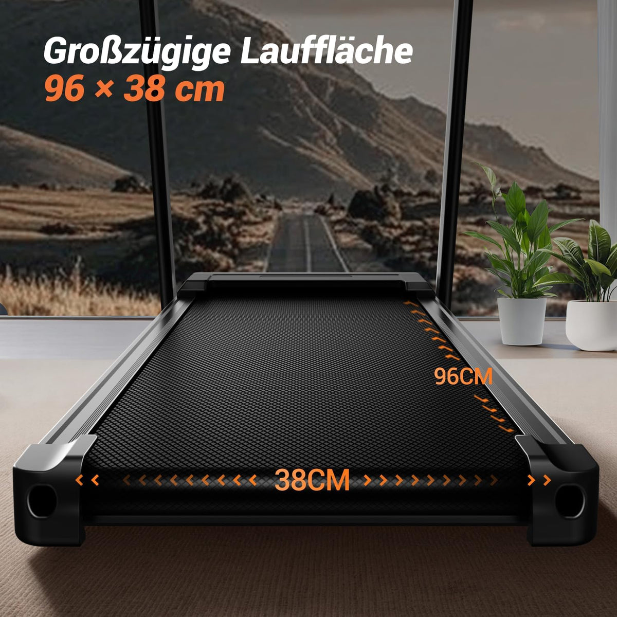 LONTEK Laufband Für Zuhause Klappbar Mit Steigung 15%