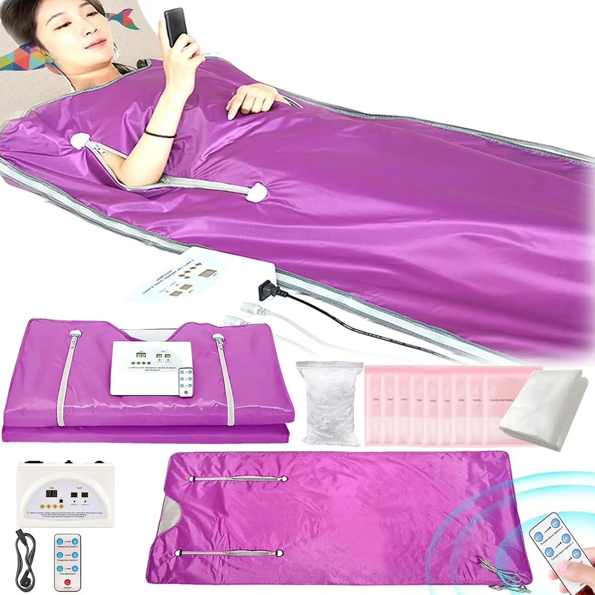 Infrared Sauna Blanket With Remote