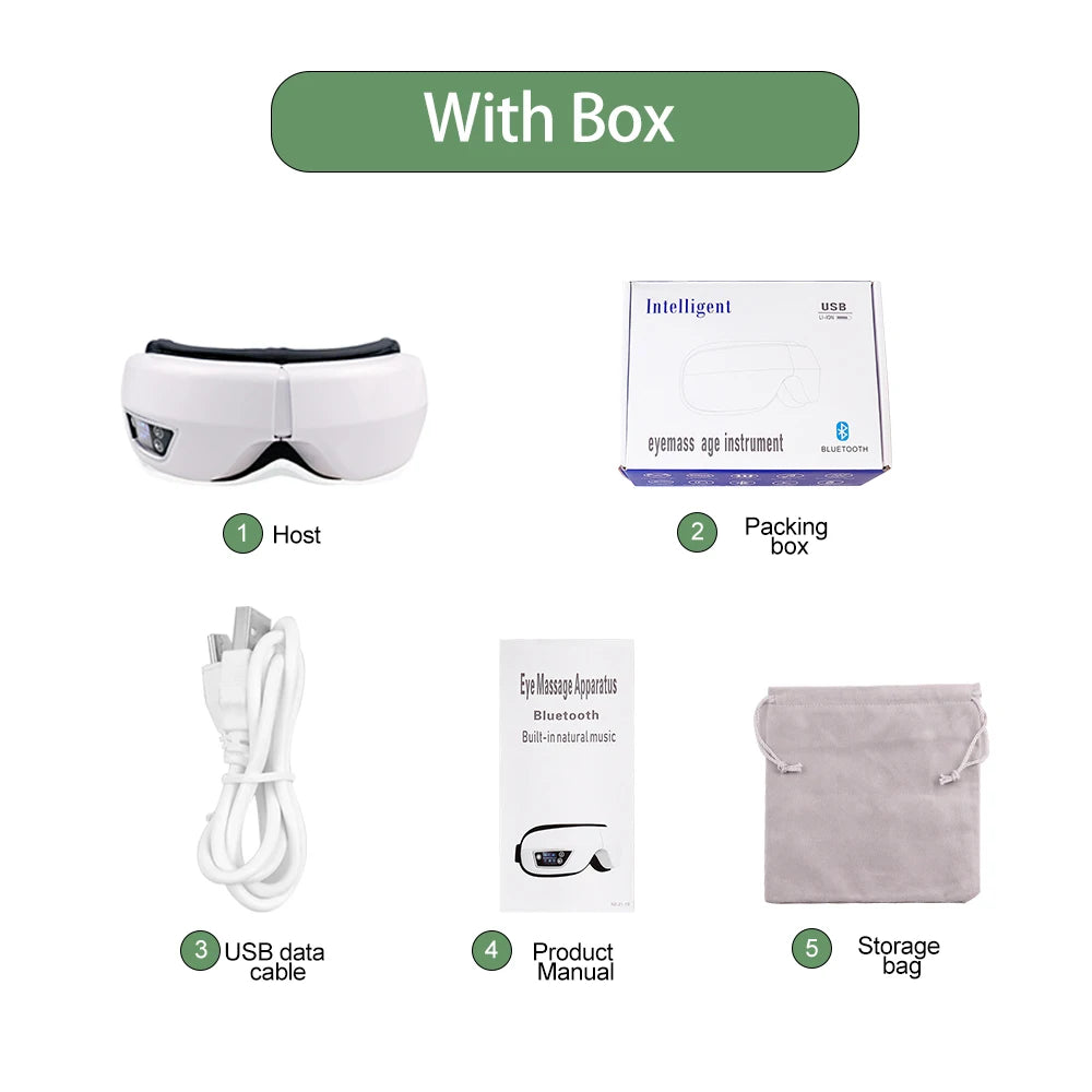 Smart Eye Massager With Bluetooth Music