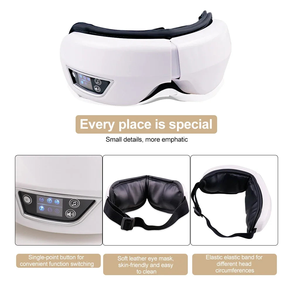 Smart Eye Massager With Bluetooth Music