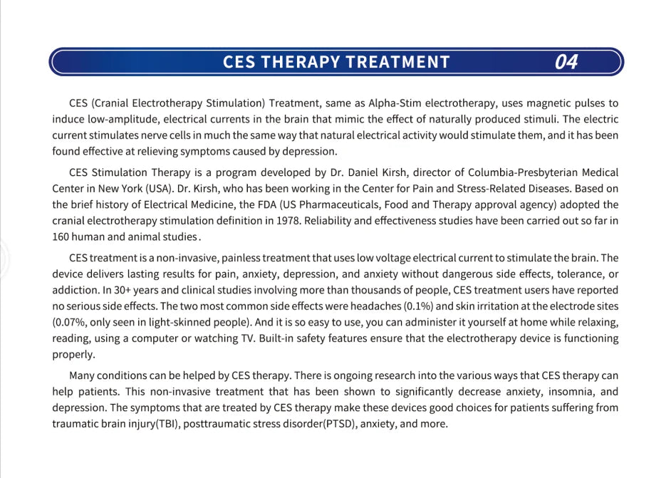 CES Sleep Aid Therapy Device