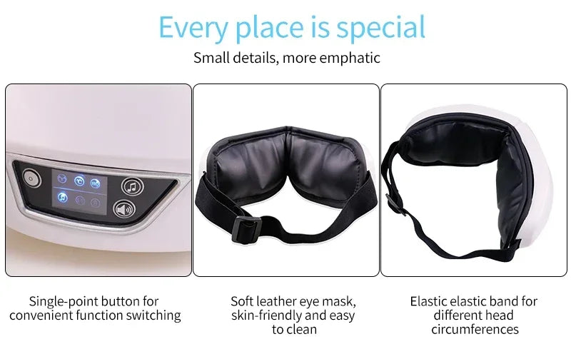 Smart Eye Massager With Bluetooth Music