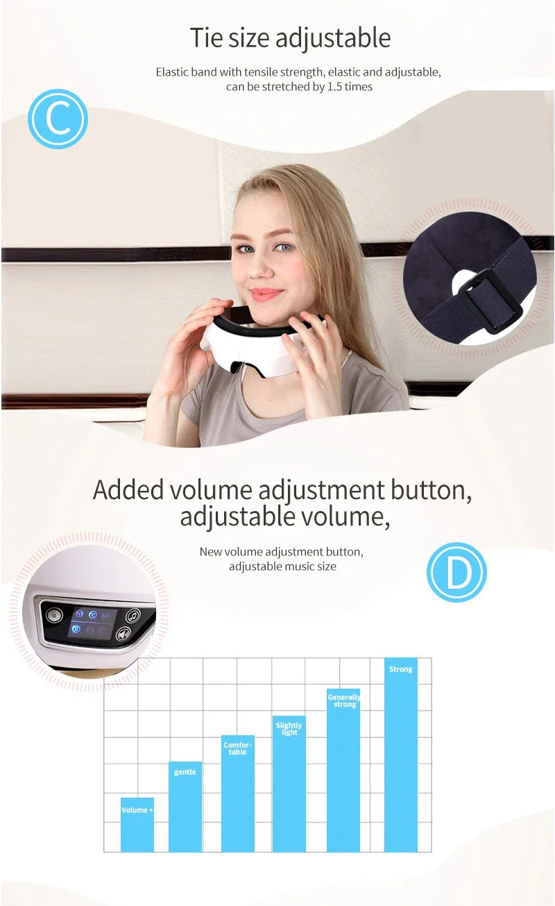Smart Eye Massager With Bluetooth Music