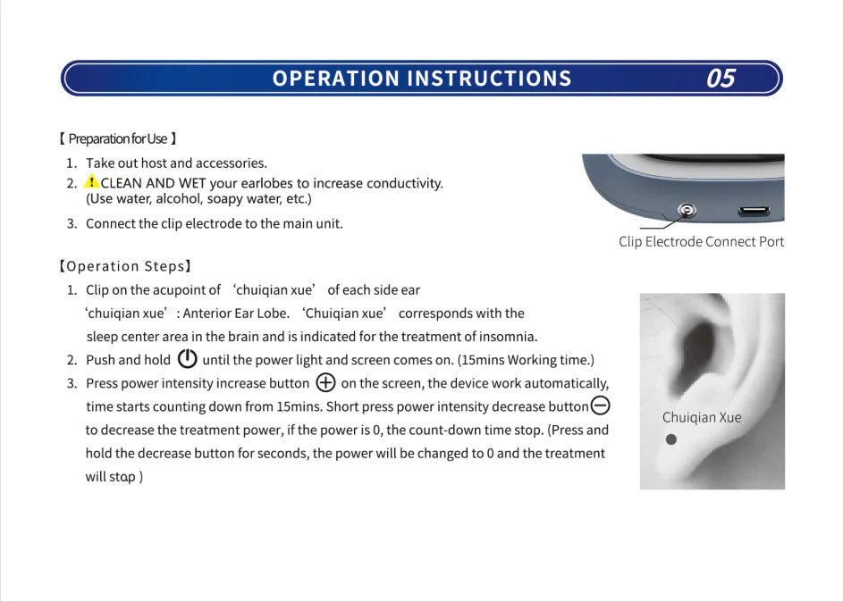 CES Sleep Aid Therapy Device