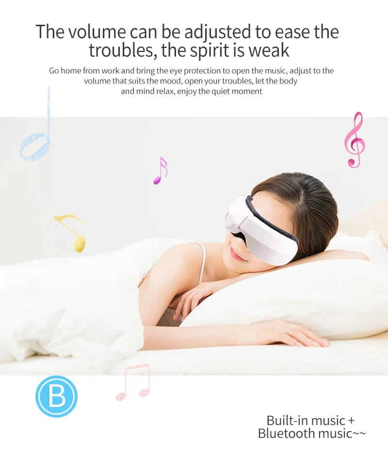 Smart Eye Massager With Bluetooth Music