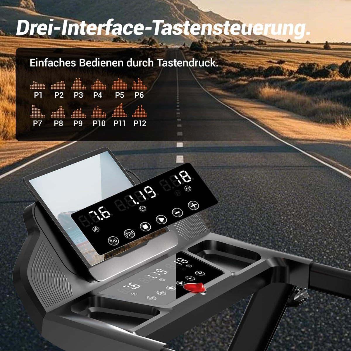 LONTEK Laufband Für Zuhause Klappbar Mit Steigung 15%