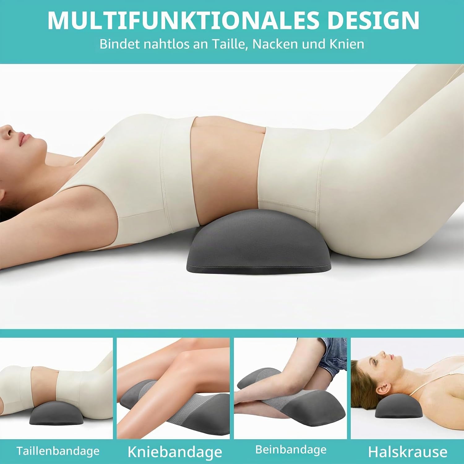 Lendenwirbelkissen, Ergonomisches Rückenkissen, Orthopädisches | Lordosestützkissen Mit Memory Schaum, Lumbar Support Pillow, Lordosenstütze Auto, Lordosenstütze Auto & Bürostuhl