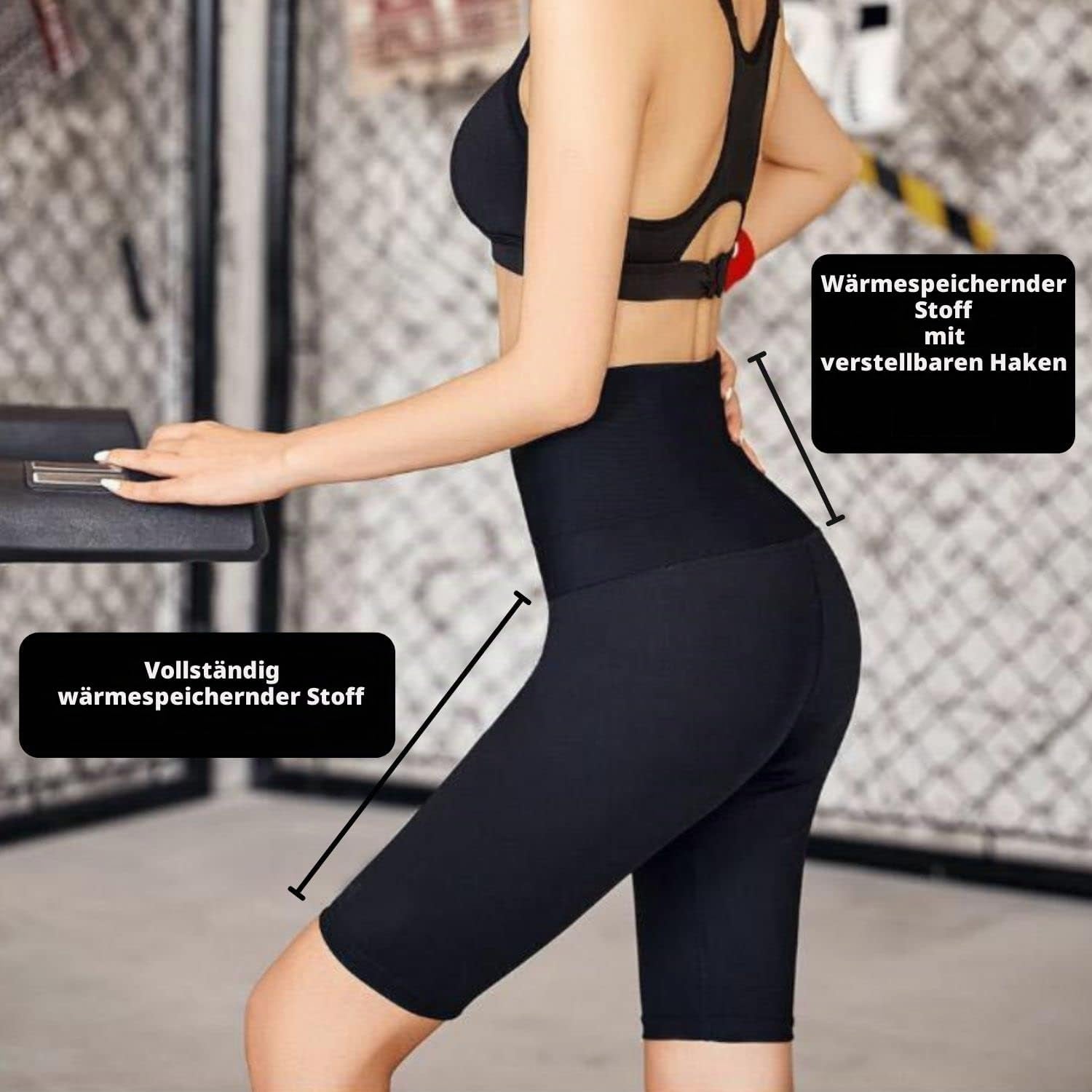 Nano Hertz Shorts Sauna Sporthose Abnehmen Hosen Laufhose Hot Thermo Sweat Schwitzhose Hosen Schweiß Schwitzen Jogginghose Für Frauen Women Damen
