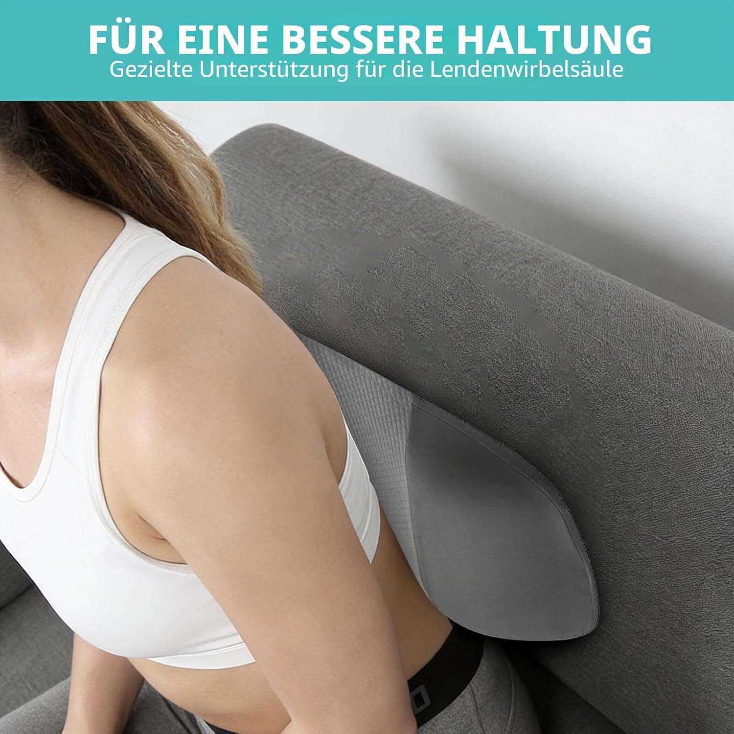 Lendenwirbelkissen, Ergonomisches Rückenkissen, Orthopädisches | Lordosestützkissen Mit Memory Schaum, Lumbar Support Pillow, Lordosenstütze Auto, Lordosenstütze Auto & Bürostuhl